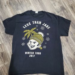Vintage Than Jake band concert Winter Tour 2017 T-Shirt Size Large