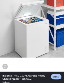 Insignia 5.0 Cu. Ft. White Chest Freezer