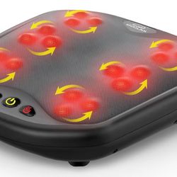 (300022) Shiatsu Foot Massager with Heat, FSA HSA Eligible, Washable Cover Kneading Foot & Back Massager, Heated Foot Warmer, Electric Feet Massager M