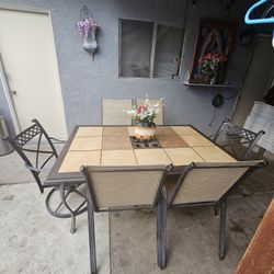 Patio Table With 6 Chairs