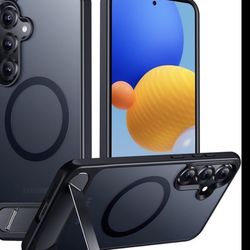 Magnetic for Samsung Galaxy S25 Case, [Innovate Stand][Military Grade Drop