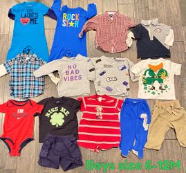 Boys 14 piece Clothes size 6-12 months