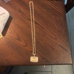 Figaro Chain And Last Supper Pendant