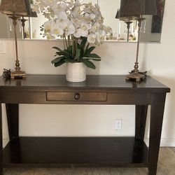 Wood Entry Way Table