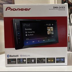 *NO INSTALL* Pioneer Double Din Radio With Bluetooth 6.2 Inch Touch Screen