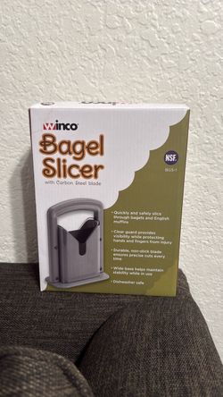 Winco Bagel Slicer with Carbon Steel Blade