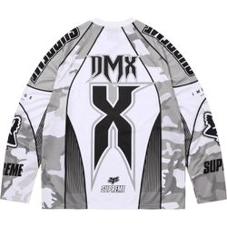 Brand New 100% Authentic Supreme X Fox Racing X Dmx Hockey Jersey Size Large