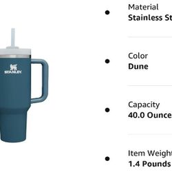 Stanley The Quencher H2.0 FlowState Tumbler (Soft Matte) | 40 oz Shale