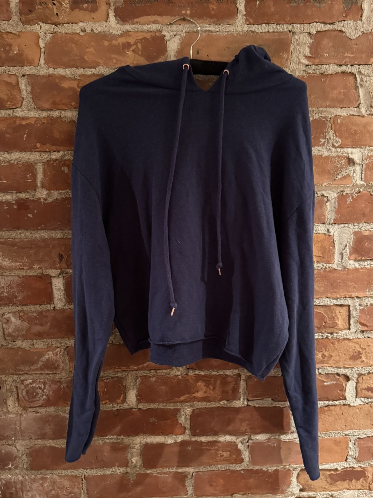 Pink Victoria Secret Cropped Hoodie with open back