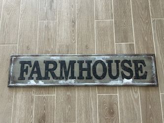 Tin farmhouse Sign
