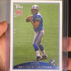 2009 Topps Football #430 Matthew Stafford Rookie Card