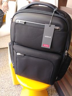Tumi Arrive Bradley leather backpack