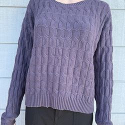 Women’s Aster purple knitted long sleeve top size L