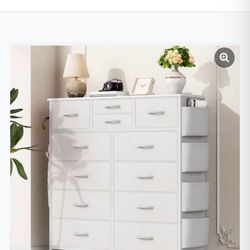 12 Drawer Dresser For Bedroom, Fabric Storage Dresser, Chest Of Drawers