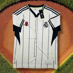 Real Madrid baseball jersey slim fit size M 