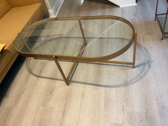 Glass table for living room
