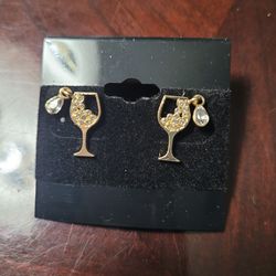 Sugarfix by BaubleBar Gold Colored Wine Earrings