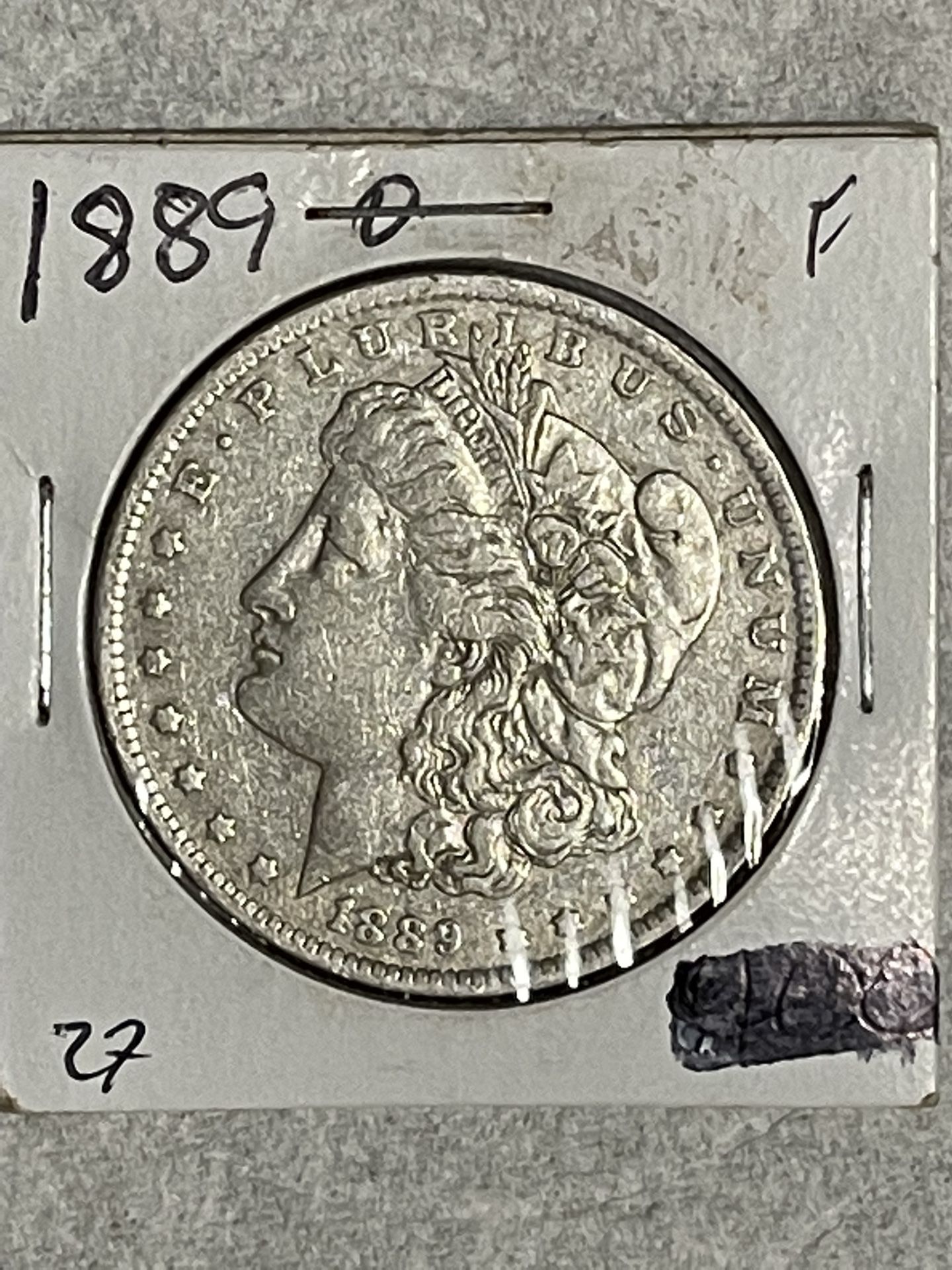 1889 o Silver Morgan Dollar 
