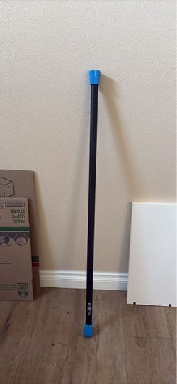 5lb Blue, Total Body Workout Weighted Exercise Bar for Strength Training, Toning, and Physical Therapy