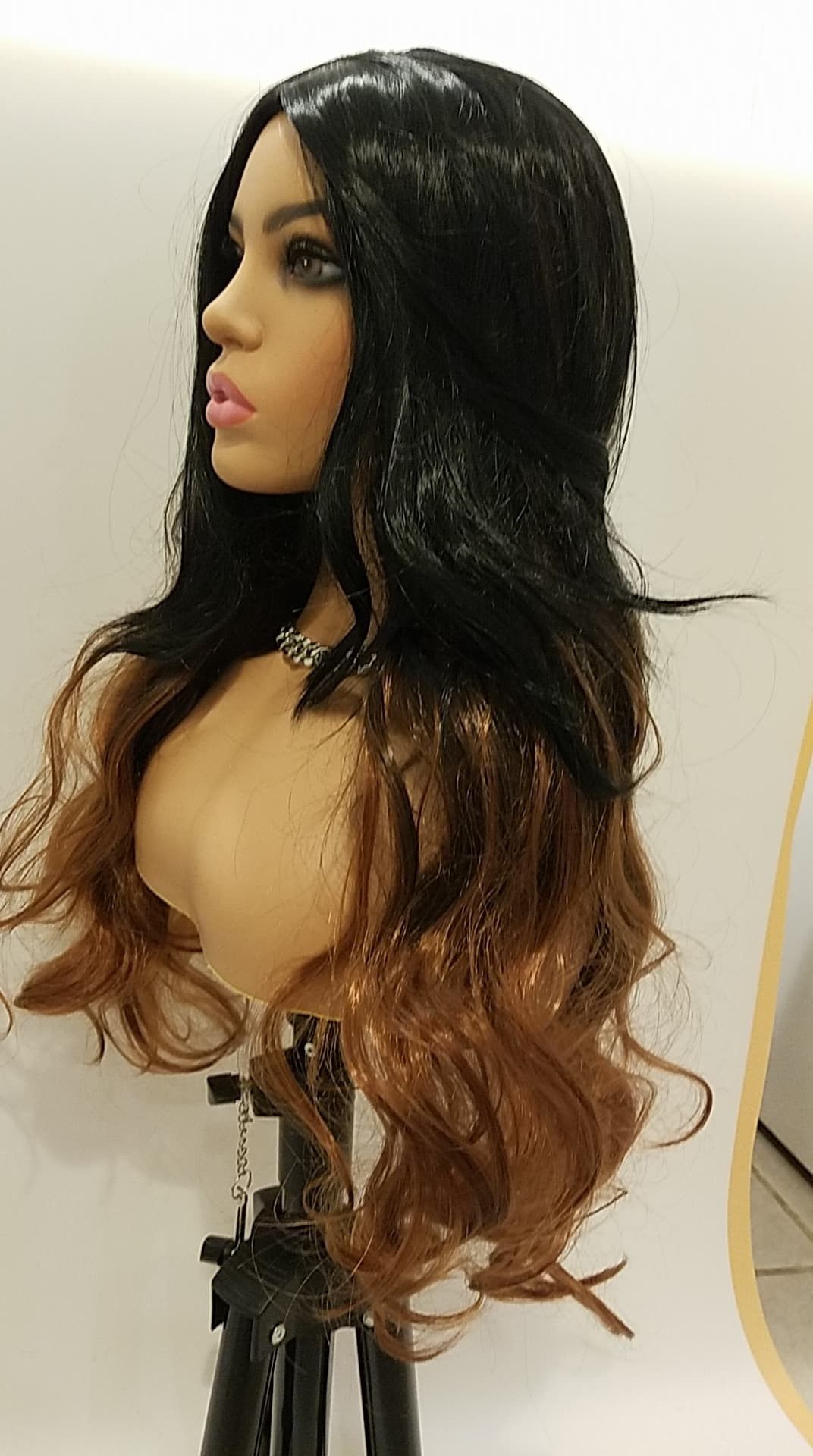 Long Brown Wavy Wig