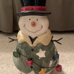 Snowman Candle Holder