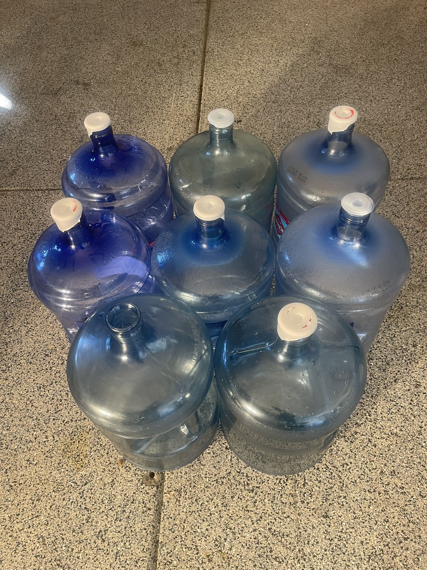8 Five Gallon Water Containers For Sale