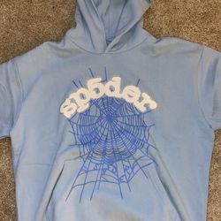 Blue Sp5der Hoodie xxl