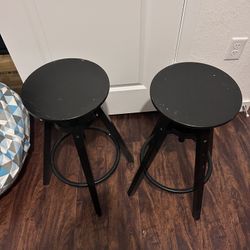 Bar stool, black, 24 3/4-29 1/8