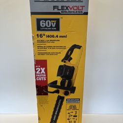 DEWALT 60V MAX 16in. Brushless Battery Powered Chainsaw, Tool Only