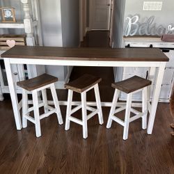 FARMHOUSE TABLE & STOOLS