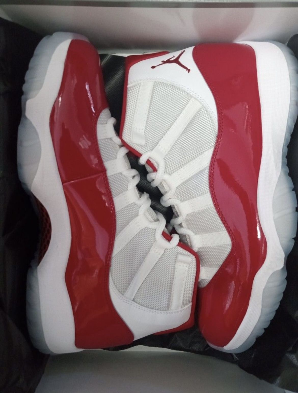 Cherry Red Jordan 11  Shoes