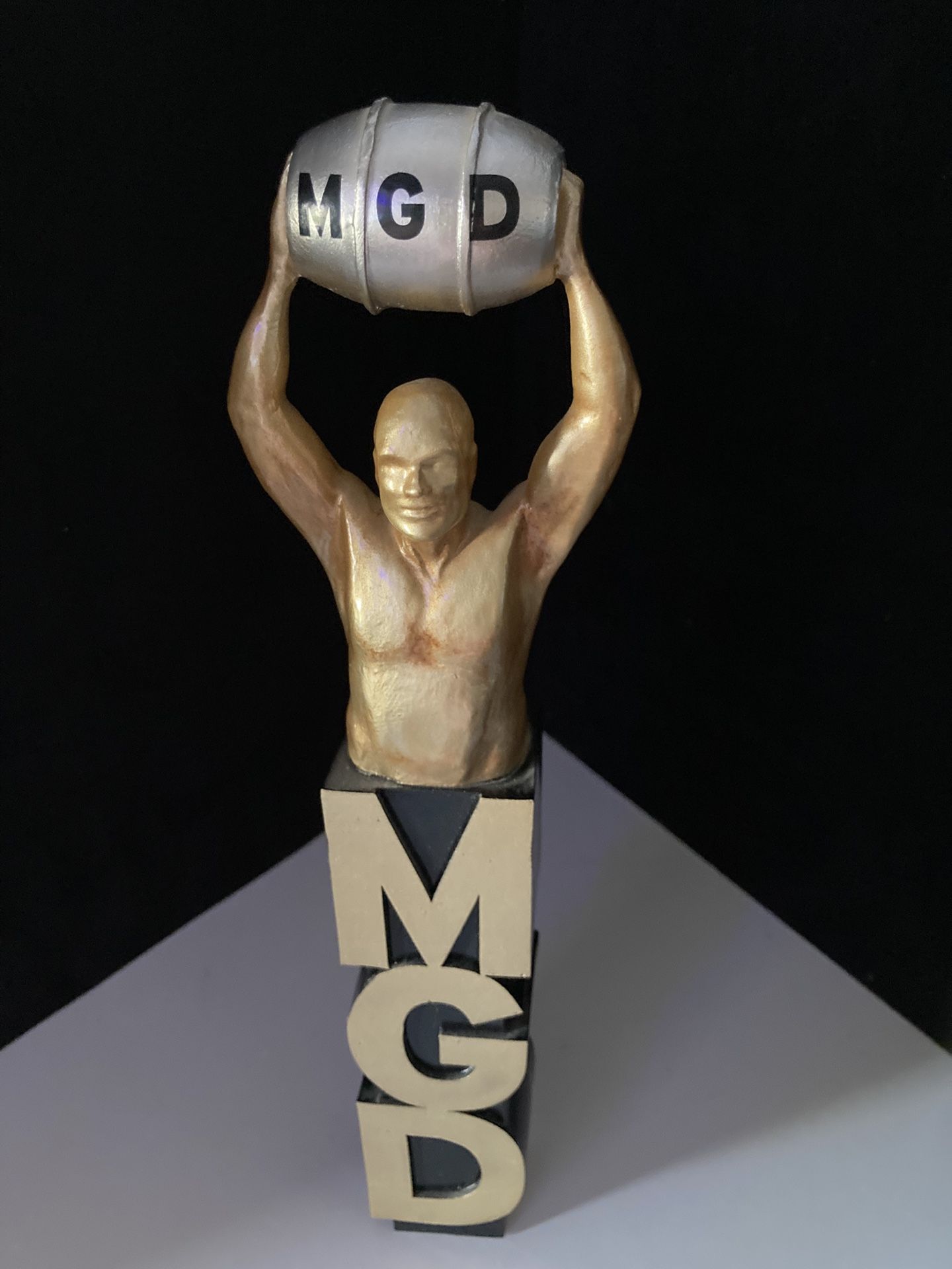 🌟 Miller MGD Keg Man Oscar Beer Tap Handle