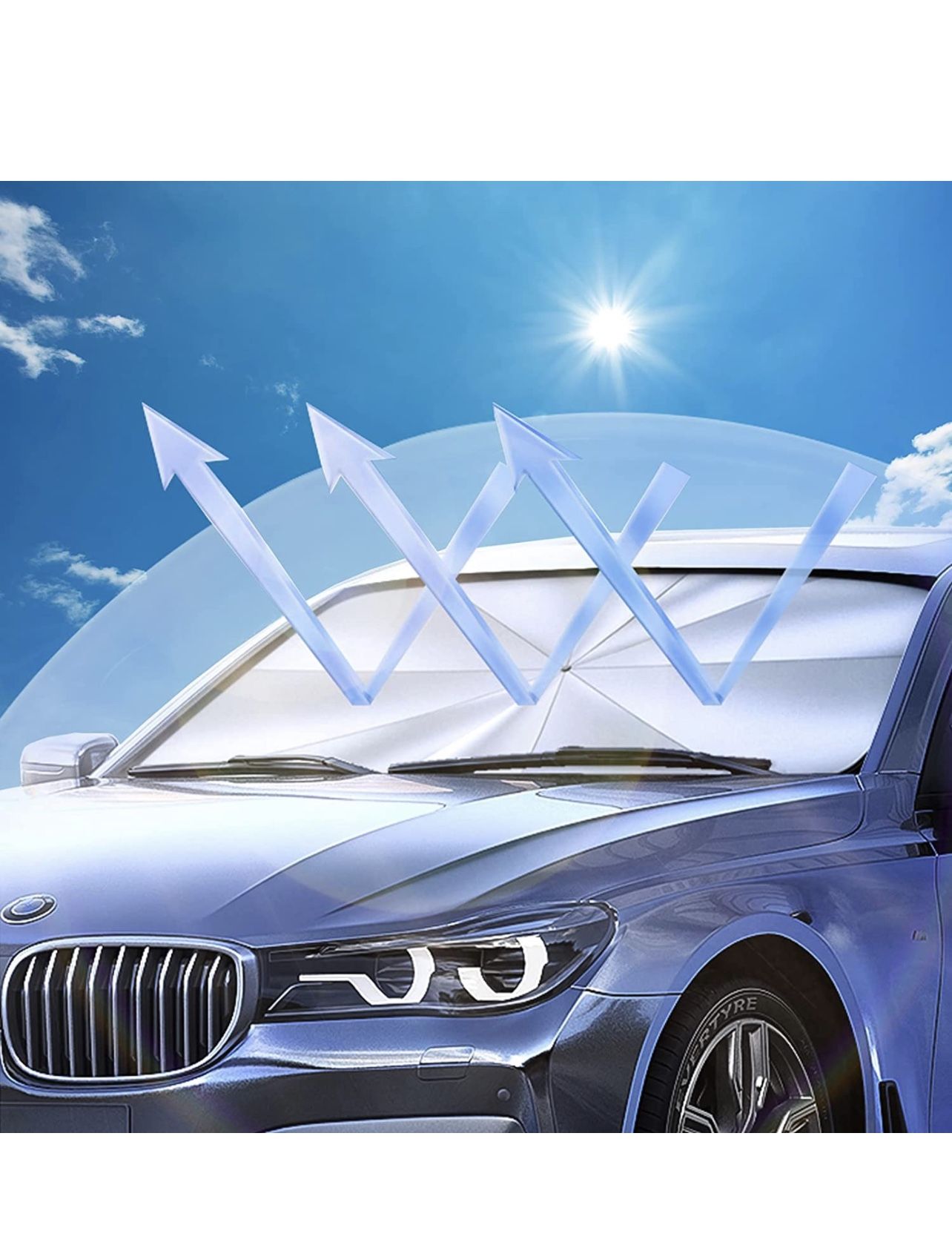 Foldable Automotive Windshield Shade