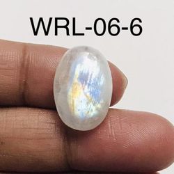 White Rainbow moonstone Oval Shape Cabochon-WRL-06-6