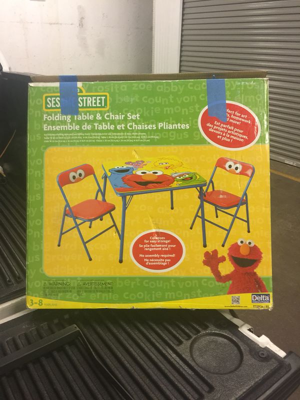 Sesame Street Folding Table 2 Chairs For Sale In Chicago Il