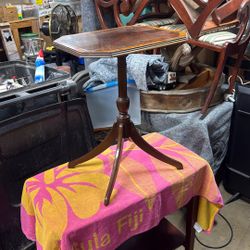 Side Table—inlaid Wood