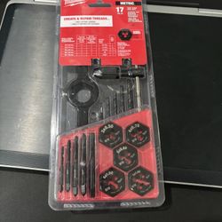 Milwaukee 17pc Tap And Die Set Repair Threads 