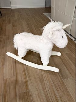 Pottery Barn Kids Plush Unicorn Rocker