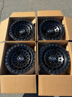 FINANCING AVAILABLE Fuel Zephyr 6x5.5 17” Off-Road Wheels Satin Black