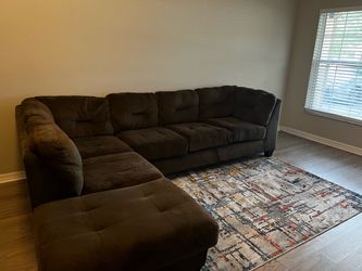 Brown sectional