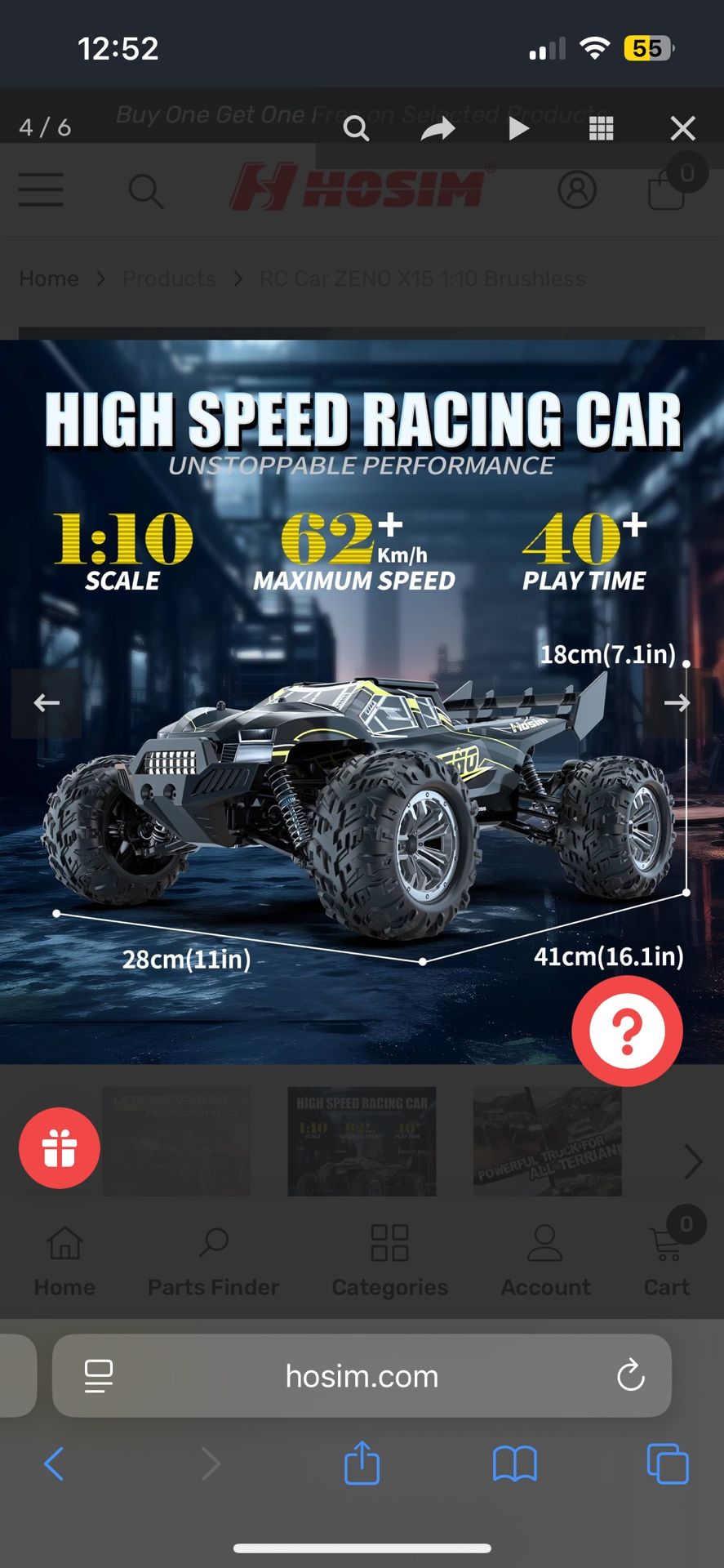 RC Car ZENO X15 1:10 Brushless 