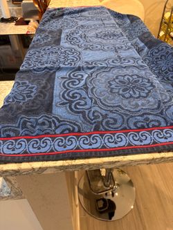 2 Large Beach Towels  with Seahorse and Fish Print
