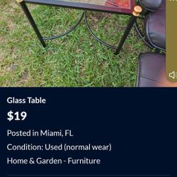 glass table