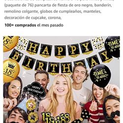 18 Birthday Party Decoración Set 
