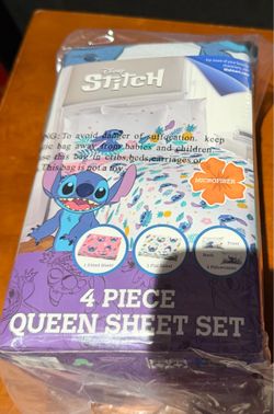 Brand new Stitch 4 pieces queen sets