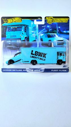 Hot Wheels Nissan Skyline 2000GT-R LBWK Fleet Flyer Blue 
