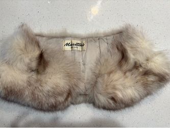 Vintage Marston's San Diego Real Fox Fur Stole Wrap Shrug - Clean
