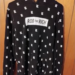 Rob the rich hoodie XL