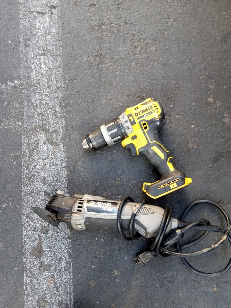 Dremel And DeWalt Hummer Drill 20v Max