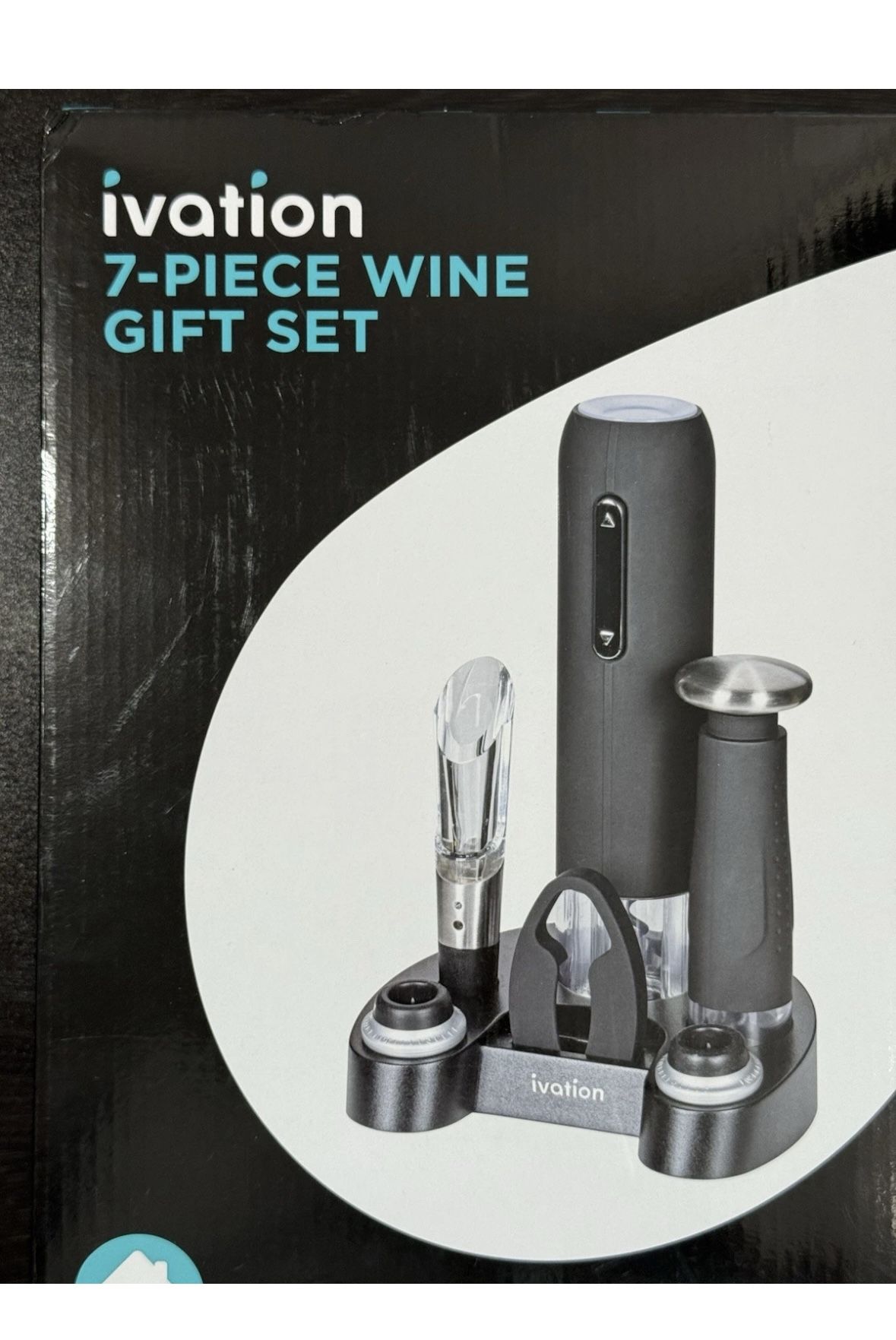 Ivation Electric Wine Opener,7-Piece Wine Gift Set, Bottle Opener & Wine Aerator
